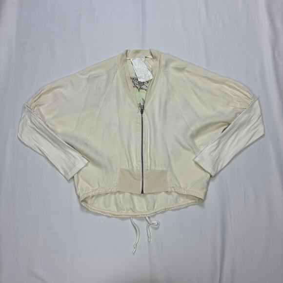 Da Nang Embroidered Floral Oversized Full Zip Jacket Women's Medium Y2K Boho - Picture 2 of 15